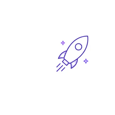 Business Growth Rocket Icon