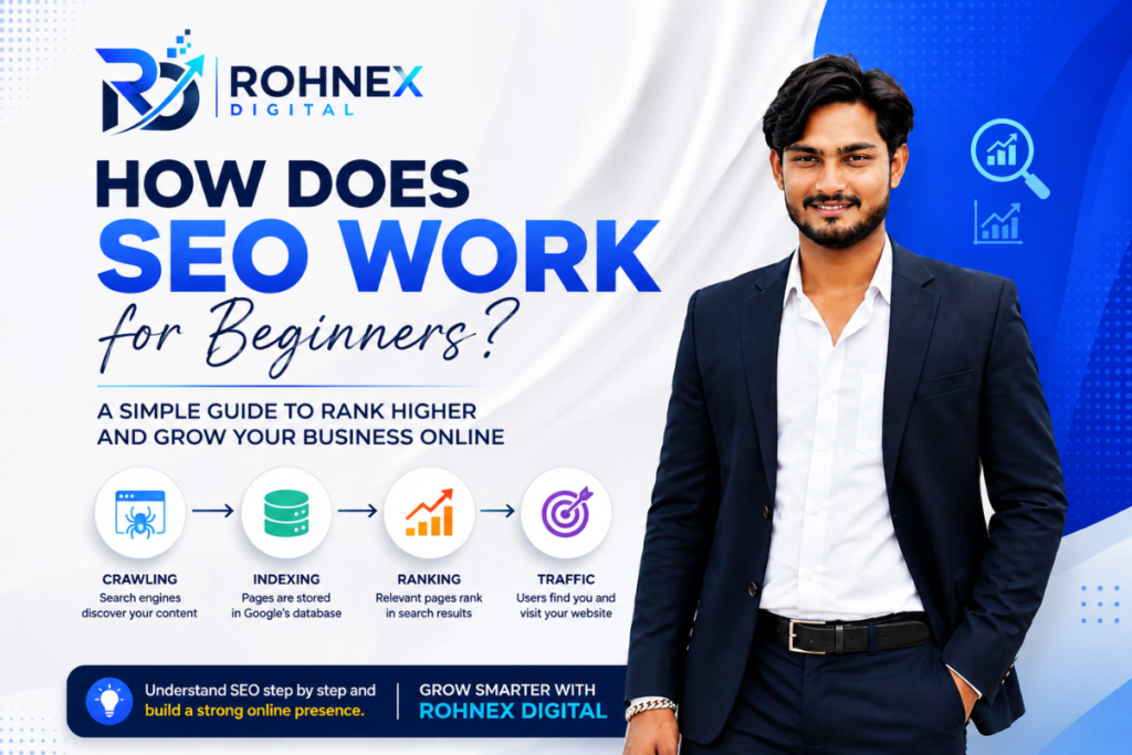 How does SEO work for beginners - Rohnex Digital